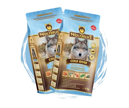Wolfsblut Cold River Small Breed - 2x2kg Hundefutter Trockenfutter mit Forelle Lachs getreidefrei optimal für kleine Hunde mit Süßkartoffeln Superfoods - Sparpaket