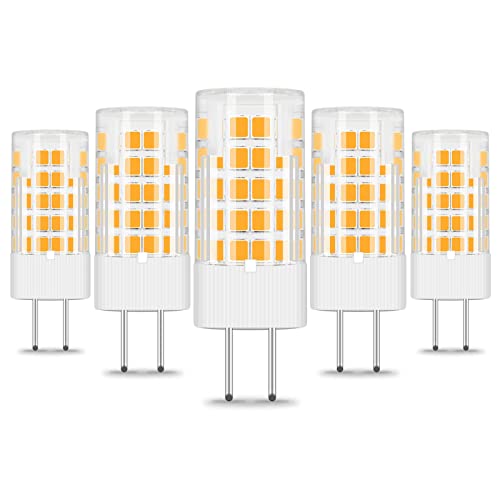 JINLONTA GY6.35 LED Lampe 12V Warmweiß 3000K G6.35 Bi-Pin Leuchtmittel 4W ersetzt 40W Halogenbirne Nicht Dimmbar für Schreibtischlampe Accent Display 5 Stück