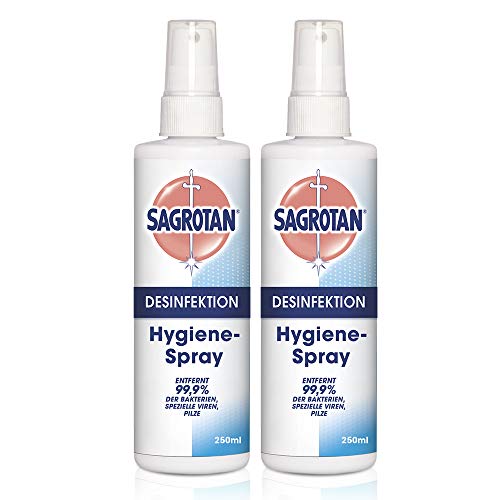  Hygiene Pumpspray für Textilien und Oberflächen im Haushalt 2x 250 Sprühflasche im praktischen Vorteilspack