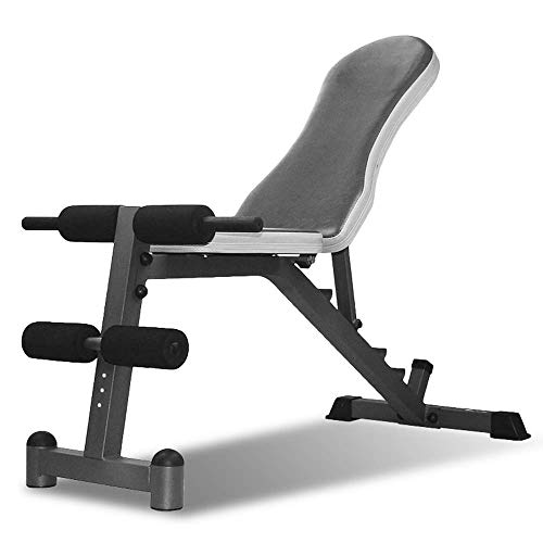 XDLEDMKIZ Gewichtsbank Schrägbank Flachbank Bauchpresse Sit-up-Bank verstellbare Hantelbank Bauchmuskelbank Crunch-Trainingsbank Trainingsgerät