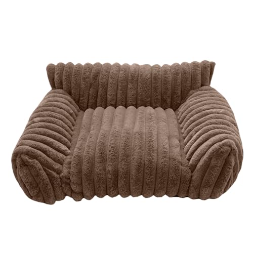 Ruwshuuk Katzenbett Sofa Kuschelweiche Haustier Couch Plüsch Knautschfest Katzen Und Hunde Sofa Für Wohnzimmer Schlafzimmer Innenbereich Terrasse Reise