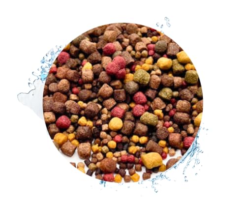 Warnick s Tierfutterservice   Koifutter 5 Sorten Mix 15 Liter 3 6 mm Pellets   Schwimmfutter für Koi Teichfische ausgewogen farbverstärkend Spirulina