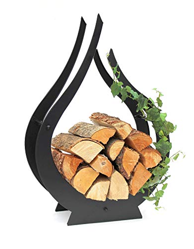 Holzkorb mit Textilüberzug Kaminofen Elegant Praktisch Einfache Lagerung #4164 