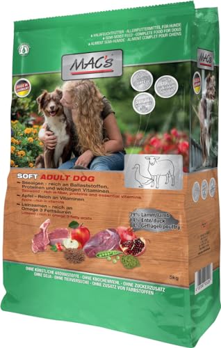 Mac s Dog Premium Halbnassfutter für Hunde Lammgeschmack 5 kg