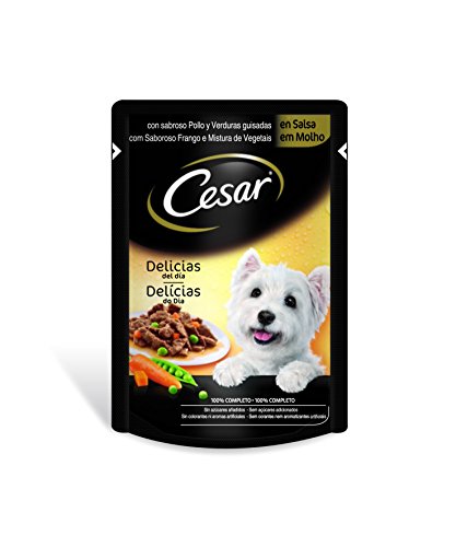 CESAR Hundefutter Huhn und gedünstetes Gemüse in Sauce 100 gr