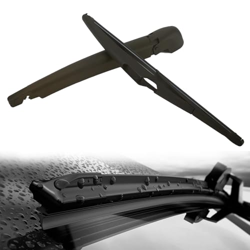Scheibenwischer Set Flüsterleise Wasserdicht Heckscheibenwischer Universal Hinterer Scheibenwischerarm Ersatz Kompatibel mit Fiat 500 500L 500X 2007-2018 VW Audi BMW