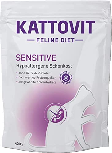 Kattovit - Sensitive - Trockenfutter für Sensible Katzen - 1 x 400 g