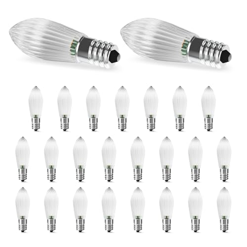 AGOTD E10 LED Glühbirne für Schwibbogen Spitzkerzen LED Birnen für schwibbogen weihnachten lichterbogen weihnachten 2200K Warmweiß 0 2W AC 5-55V