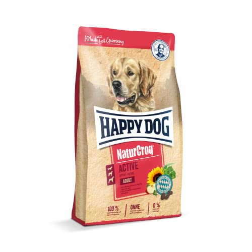 Happy Dog 60530 NaturCroq Active Alleinfutter mit heimischen Kräutern für ausgewachsene 15kg Inhalt