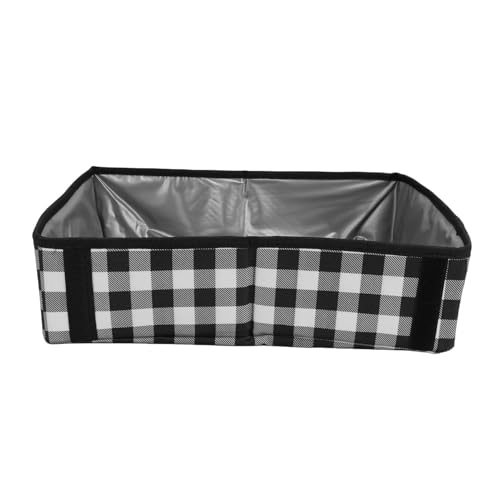 Fockety Tragbare Katzentoilette Große Kapazität Oxford-Stoff Auslaufsicher Faltbar Kleine Katzentoilette für Reisen mit Dem Auto