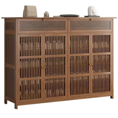 Modernes minimalistisches mehrlagiges Schuhregal große Kapazität Holzaufbewahrung einfache Montage platzsparendes Design für Eingangsbereich Wohnzimmer Schlafzimmer