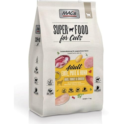 Mac s Katzenfutter getreidefrei Adult Ente Pute Huhn 7 kg