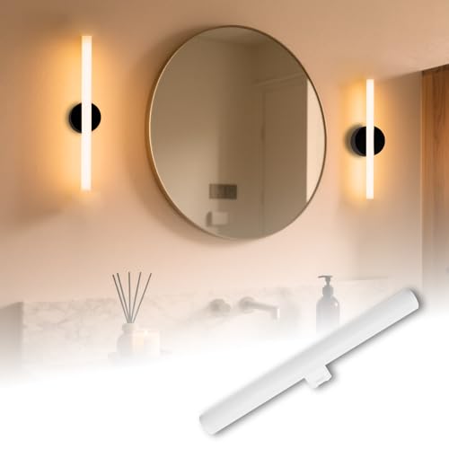 Maxled Light is Linienlampe 30cm 600lm 8W Ersetzt 60W Glühlampe Lampe 2700K Warmweiß 180 LEDs Röhre 1 für Küche Badezimmer Spiegelleuchte Nicht
