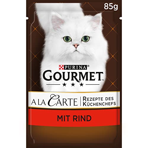 PURINA GOURMET A la Carte Katzenfutter nass mit Rind und Gemüse 26er Pack 26 x 85g