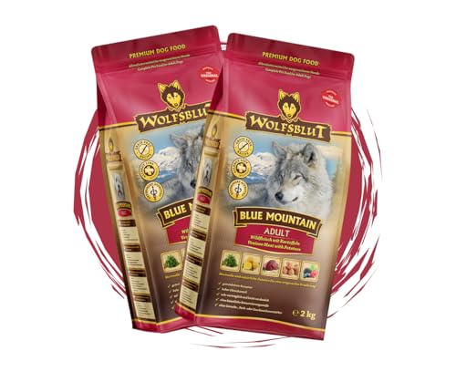 Wolfsblut Hund Adult Trockenfutter Multi Bundle Mix Paket Sparpaket 2 x 2 kg Verschiedene Sorten 2 x 2 KG Blue Mountain