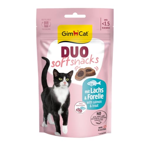 GimCat Duo Soft Snacks mit Lachs Forelle - 1 Beutel 1 x 50 g