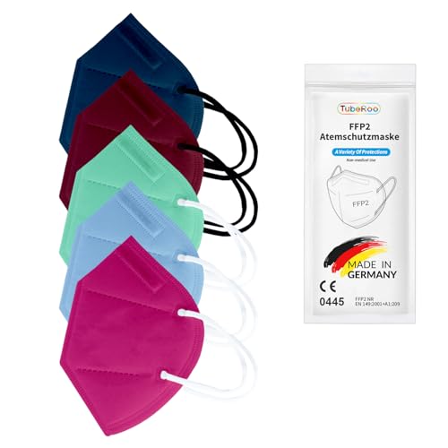  Set Farbenfroh mit 5 Farben Dunkelblau Bordeaux Hellblau Hellgrün 5ück Bänder