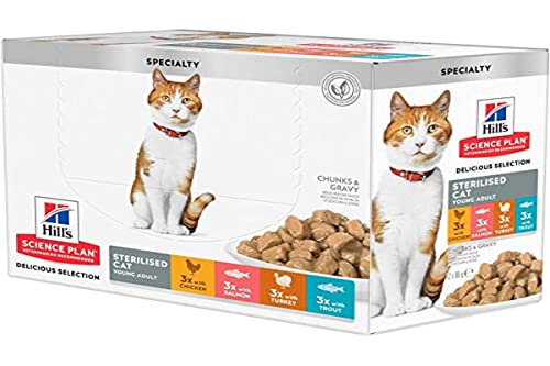 HILL S Science Plan Sterilisiertes Häppchen Multi 12X85Gr Wet Für Katzen