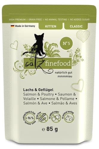 catz finefood Kitten No.05 Lachs Geflügel 0.09 kg