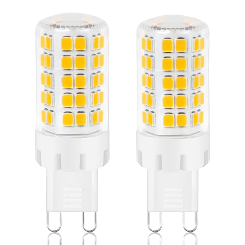 G9 LED Lampen 8W Warmweiß 3000K GU9 LEDs Glühbirne Entspricht 60W 80W Halogen birne Kein Flackern LED G9 Leuchtmittel AC 220-240V 360 Abstrahlwinkel 2er Pack