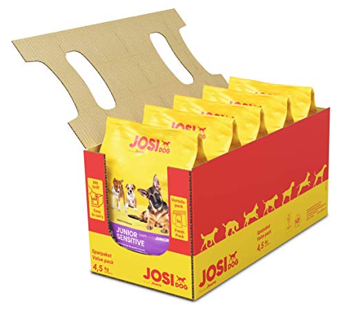 JosiDog Junior Sensitive 5x900g Welpenfutter für empfindliche Hunde Premium Trockenfutter für wachsende Hunde powered by JOSERA 5er Pack