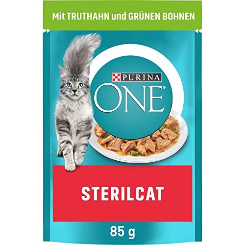 PURINA ONE STERILCAT Katzenfutter nass zarte Stückchen in Sauce für sterilisierte Katzen mit Truthahn 26er Pack 26 x 85g