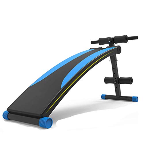 XDLEDMKIZ Verstellbare Hantelbank mit Bauchmuskeltrainingselementen Fitnessgerät Sit-up-Bank Multifunktions-Trainingsbank Heimtraining Sportunterstützung