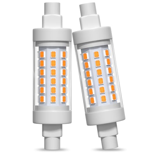 Lamptobe 78mm 10W Warmweiss J78 für Halogen Flutlicht Flimmern für Landschafts Beleuchtung Stehleuchte AC 220V 240V 2 Stück