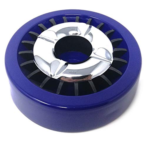 Starlet24 Gluttöter für draußen Ascher stabil rund flach   Blau