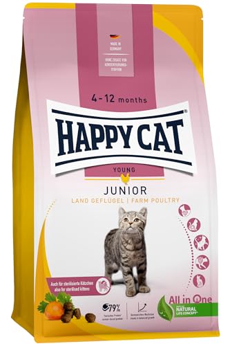 Happy 70539   Young Junior Land Geflügel   Trockenfutter für Jung ab dem 4. Monat   1 3kg Inhalt