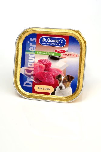 Dr.Clauder s Nassfutter PREBIOTICS Ente 100g Schale für Hunde