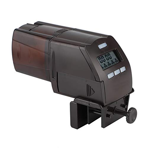 OPPWONG Automatische Fischfutterautomaten Intelligente Elektrische LCD -Feeder -Fischfutter -Urlaubs -Feeder -Feeder mit Befestigungsclip für Fischtankaquarium