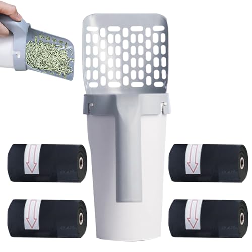 Generisch Katzen Fein Behälter Katzenklo 2 In 1 16x12x30cm Behälter Abfallbehälter Für Katzenstreu Klumpstreu Für Haustier Kätzchen Katze