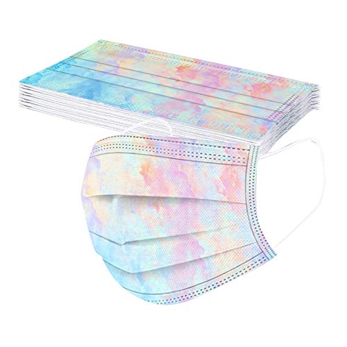 Lulupi 10ück Multifunktionstuch Damen Herren und Batik MNS Masken Tücher Nasen Bedeckung Face Schals