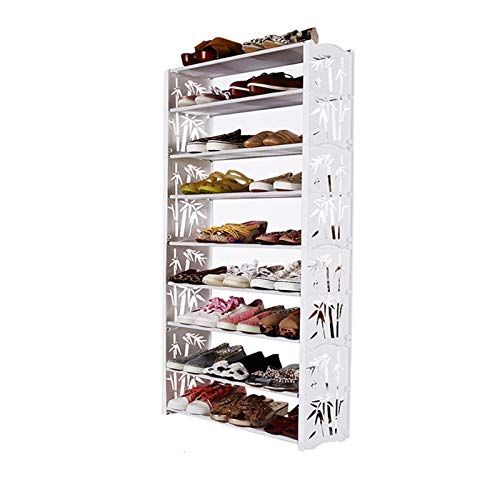 WEIZIWF schuhregal 9 ters Schuhkabinett-Turm-Speicher-Organizer-Schuh-Rack-Ständer mit Nicht gewebtem Stoff Halten Sie bis zu 24 Paare Schuhe schuhschrank Style C