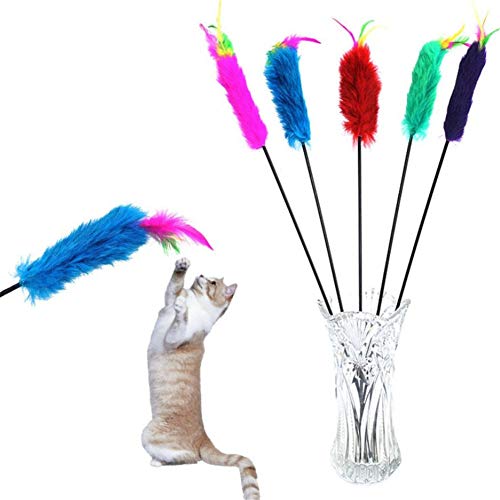 PLUS PO Zauberstab Katzenfederspielzeug Katzenstab Federn Teaser b