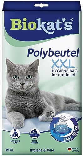  s Polybeutel XXL   Beutel zur Auslage in Katzentoilette für hygienischen Wechsel   1 Packung 1x 12 Beutel