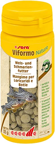 sera Viformo Nature 50 ml Nahrhaftes Tablettenfutter für Welse OHNE Farb- und Konservierungsstoffe Artgerechte Ernährung für Bodenfische Mit Gammarus vitaminreichen Seealgen