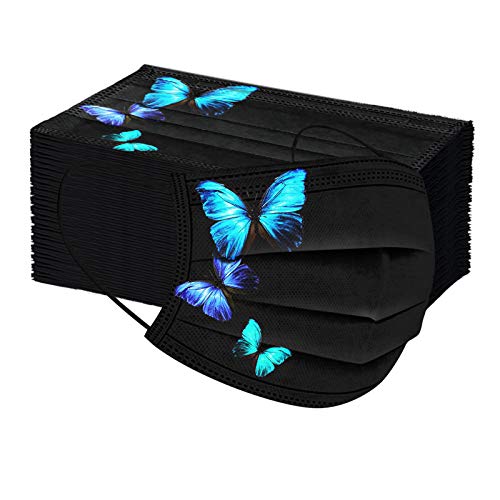 50 100 Stück Erwachsene Multifunktionstuch 3 lagig Schmetterling Einmal Schwarze Weiche Staubschutz Atmungsaktive Vlies