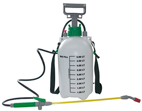 CON P Gartensprüher 5 L Handpumpe - grün weiß - aus hochwertigem Kunststoff - leichtgängige Pumpe - verstellbare Düse Sprühflasche Drucksprüher Pumpsprühflasche B45045