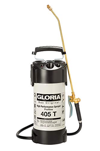 GLORIA Hochleistungssprühgerät 405 T Profiline 5 L Füllinhalt Profi-Drucksprüher aus Stahl Mit Zeigermanometer 6 bar Ölfest