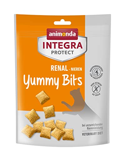 animonda INTEGRA PROTECT RENAL Yummy Bits 6 x120g getreidefreier Katzensnack Katzenleckerlies ohne Zucker bei Niereninsuffizienz vom Tierarzt empfohlen