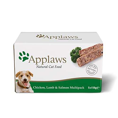 Applaws Natural Wet Cat Food Huhn Lamm Lachs Mix Pate Multipack Selection 5x 150g Schalen