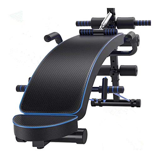 XDLEDMKIZ Verstellbare Hantelbank für Verschiedene Übungen Rückenstrecker Bauchmuskeltrainer Sit-ups Gewichte Fitnessgerät für Zuhause Büro
