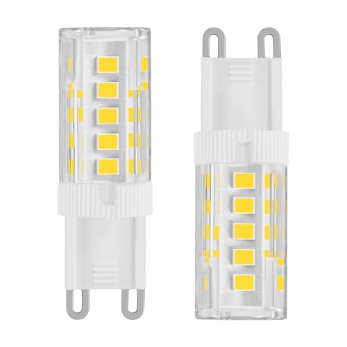 G9 LED-Glühbirne LED-Glühbirne 3W entspricht einer 35W-40W Halogen-Glühbirne 400 Lumen flimmerfrei nicht dimmbar 360 energiesparende Mini-Glühbirne Warm 3000k 2er-Pack