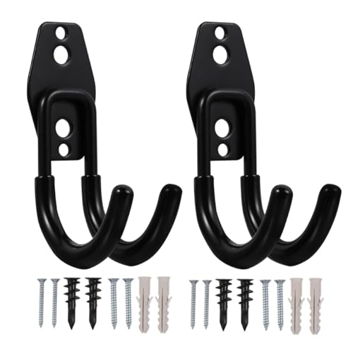 Veemoon 2 Stück Pack Gartenschlauchhalter aus Edelstahl mit Robustem Gummi Wandmontage Wasserschlauchaufhänger für Garten und Wasserhahn Langlebiger Schlauchhaken Zur Schlauchaufbewahrung