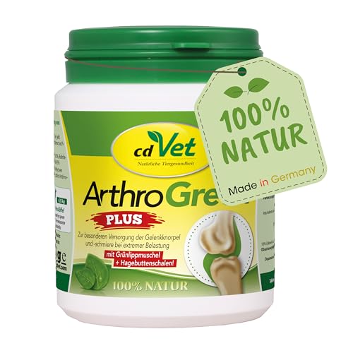 cdVet ArthroGreen Plus 75g - natürliche und effektive Nahrungsergänzung zur Unterstützung der Gelenke für Hund und für Katze durch Vitamine und Mineralien