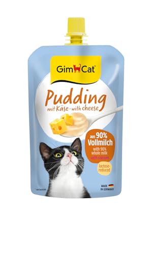GimCat Pudding mit Käse - Cremiger Snack für zwischendurch mit Kalzium - Made in Germany 1 x 100 g