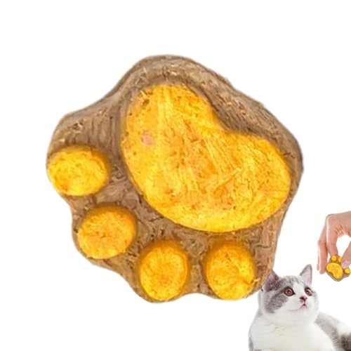 Ahuuen Katzensnacks Leckerlis Katzenleckerlis für Wohnungskatzen Katzensnacks zur Mundreinigung Katzenkekse natürliche gesunde Katzensnacks trockene Katzensnacks Kätzchensnacks Pfoten-Snacks