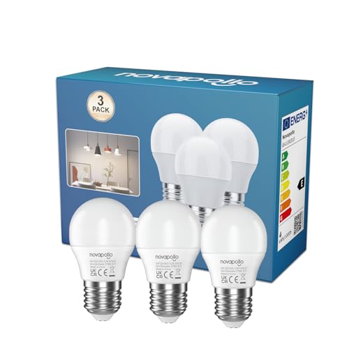 novapollo E27 LED Lampe ersetzt 40 Watt 2700K LED Lampen mit Warmweißem Licht 470LM 200 Abstrahlwinkel Nicht Dimmbar Energiesparende Lampen mit langer Nutzlebensdauer 4.2W 3 Stück